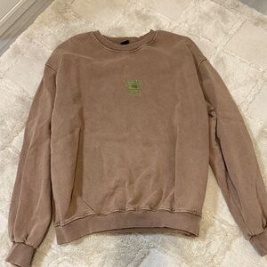 Urban Outfitters Brown Crewneck Sweater
